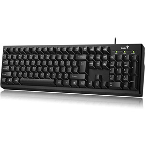 Клавиатура проводная Genius мультимедийная SlimStar 100. 12 мультимидийных клавиш, USB, поддержка приложения Key support, кабель 1.5 (31300005419) - фото 3
