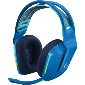 Гарнитура Logitech G733 LIGHTSPEED Wireless RGB Gaming Headset - BLUE - 2.4GHZ - EMEA (981-000943) гарнитура logitech h540 wireless usb