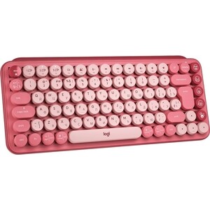 Клавиатура Logitech POP Keys Wireless Mechanical Keyboard With Emoji Keys - HEARTBREAKER_ROSE - RUS - BT - INTNL - B (920-010718)