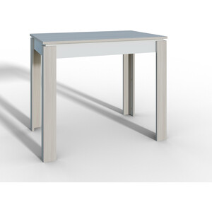 Стол обеденный Атмосфера Оптима шимо светлый/белый стол обеденный мебелик васко в 89н белый серебро 120x80 п0003631