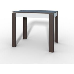 Стол обеденный Атмосфера Оптима венге/белый стол катрин прямоугольный нераскладной белый лдсп