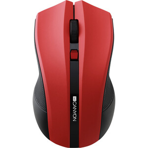 Мышь Canyon MW-5 2.4GHz wireless Optical Mouse with 4 buttons, DPI 800/1200/1600, Red, 122*69*40mm, 0.067kg (CNE-CMSW05R) oklick 270m wireless keyboard optical mouse