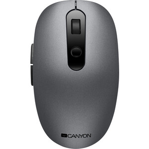 Мышь Canyon 2 in 1 Wireless optical mouse with 6 buttons, DPI 800/1000/1200/1500, 2 mode(BT/ 2.4GHz), Battery AA*1pcs, G (CNS-CMSW09DG) аккумуляторная батарея cyberpower battery standart series rc 12 65 rc 12 65