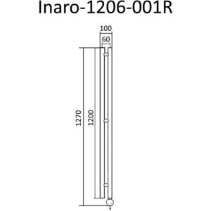 Полотенцесушитель электрический Маргроид Инаро 10х120 правый (Inaro-1206-001R)