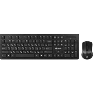 Клавиатура + мышь Oklick 250M клав:черный мышь:черный USB беспроводная slim (997834) клавиатура oklick 840s usb беспроводная bt slim 754787