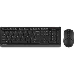 Клавиатура + мышь A4Tech Fstyler FG1012 клав:черный/серый мышь:черный USB беспроводная Multimedia (FG1012 BLACK) мышь проводная trust gxt 180 kusan 5000dpi серый 22401