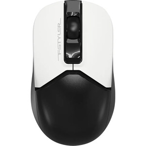 Мышь A4Tech Fstyler FB12 белый/черный оптическая (1200dpi) беспроводная BT/Radio USB (3but) (FB12 PANDA) a4tech fstyler fb12