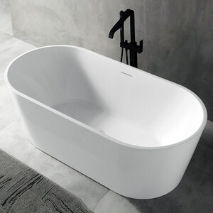 Акриловая ванна Abber 150х75 на каркасе, слив-перелив (AB9320-1.5) акриловая ванна abber 170х75 на каркасе слив перелив ab9260