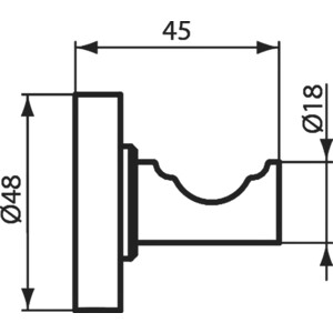 Крючок Ideal Standard IOM черный матовый (A9115XG)