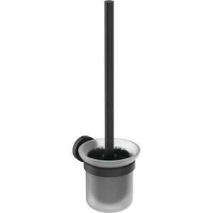 Ершик для унитаза Ideal Standard IOM черный матовый (A9119XG) туалетный ершик inda lea матовый a18140ne21