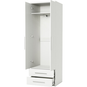 Шкаф для одежды с ящиками Шарм-Дизайн МШЯ-21 100х45 белый