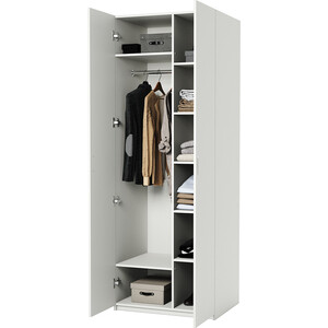 Шкаф комбинированный Шарм-Дизайн ДОК-2 80х60 белый шкаф комбинированный шарм дизайн шарм 140х60 дуб сонома белый