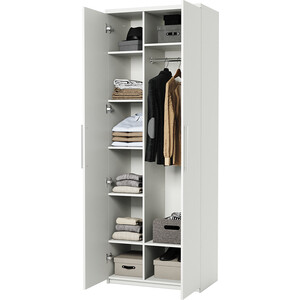 Шкаф комбинированный Шарм-Дизайн Мелодия МК-22 110х60 белый шкаф для одежды шарм дизайн мелодия мш 21 80х60 белый