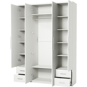 Шкаф четырехдверный Шарм-Дизайн Мелодия МКЯ2-43 140х60 белый