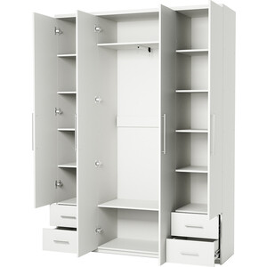 Шкаф четырехдверный Шарм-Дизайн Мелодия МКЯ2-43 160х45 белый