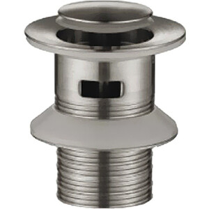 Донный клапан BelBagno PCU Click-clack с переливом, сатин (BB-PCU-01-IN) донный клапан bronze de luxe 21971b