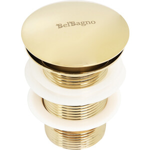 Донный клапан BelBagno SC Click-clack без перелива, золото (BB-SC-ORO) донный клапан aquame click clack белый матовый aqm7002 0mw