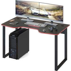 Стол компьютерный СОКОЛ КСТ-19 черный/красный игровой компьютерный стол vmmgame space dark st 1bbe blue