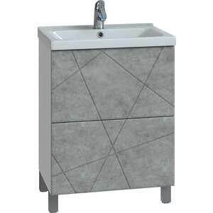 Мебель для ванной VIGO Geometry 2-600 бетон