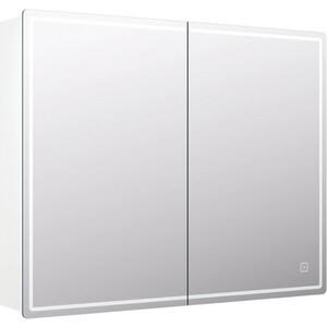 Зеркальный шкаф VIGO Geometry 800 с подсветкой (4640027143807) зеркальный шкаф универсальный 55 см