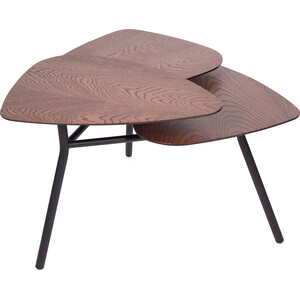 Стол журнальный Мебелик Флорэ орех американский (П0005626) стол журнальный мебелик серфинг дуб сонома акация