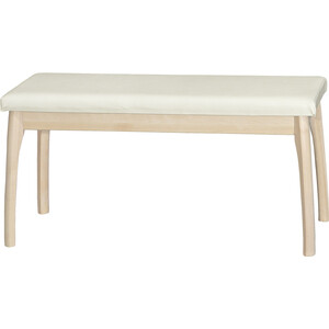 Скамья для прихожей Мебелик мягкая, экокожа крем, каркас лак (П0005670) кресло мебелик вега 10 ткань крем каркас орех