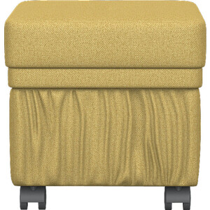 Банкетка Мебелик BeautyStyle 5 с ящиком, на колесах, желтый (П0005666)