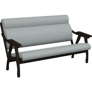 Прямой диван Мебелик Вега 10 ткань серый, каркас венге (П0005648) мебелик лесенка стремянка венге