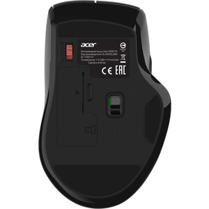 Мышь Acer OMR170 черный оптическая (1600dpi) беспроводная BT/Radio USB (6but) (ZL.MCEEE.00N)