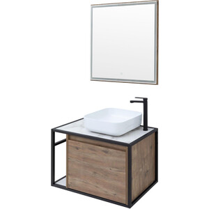 Мебель для ванной Aquanet Nova Lite Loft 75 правая, дуб рустикальный мебель для ванной aquanet токио 120 подвесная правая белая под стиральную машину