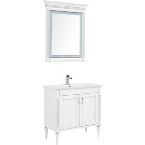 Мебель для ванной Aquanet Селена 90 белая/серебро зеркало aquanet селена 70 белое серебро 246509
