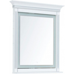 Зеркало Aquanet Селена 70 белое/серебро (246509) зеркало для ванной ориент с подсветкой 55x110 см серебро