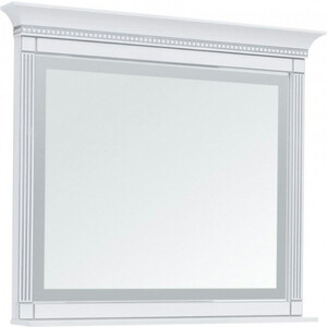Зеркало Aquanet Селена 120 белое/серебро (201648) зеркало для ванной ориент с подсветкой 40x80 см серебро