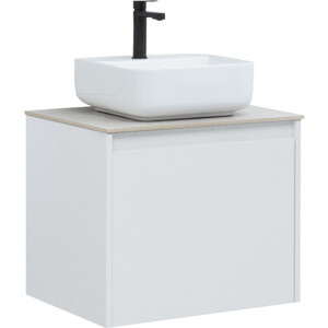Мебель для ванной Aquanet Nova Lite 60 один ящик, белый глянец/серая