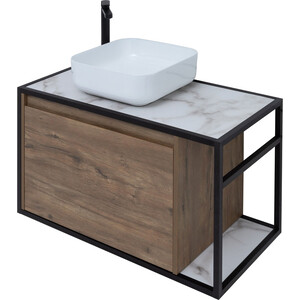 Мебель для ванной Aquanet Nova Lite Loft 90 левая, дуб рустикальный