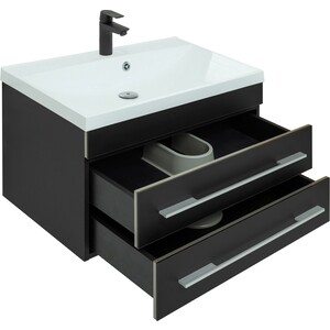 Мебель для ванной Aquanet Верона 75 черный матовый
