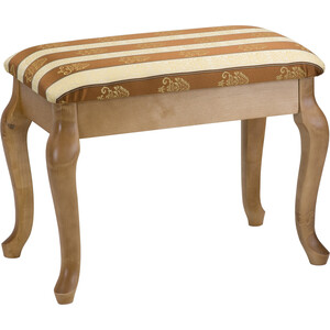 Банкетка Мебелик Ретро с ящиком средне-коричневый, полоса (799) стол сервировочный мебелик бридж средне коричневый п0001996