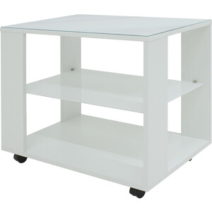 Стол журнальный Мебелик BeautyStyle 5 белый, Luminar 189 (П0005737) стол журнальный мебелик саут 6с прозрачное п0004029