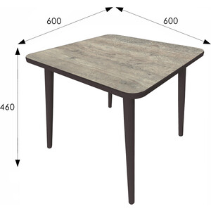 Стол журнальный Мебелик Оникс 3 венге, боб пайн (П0005779)