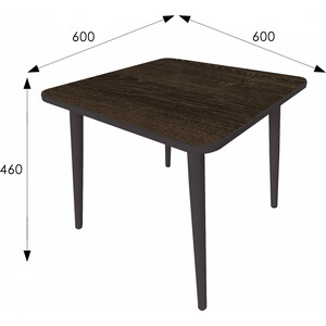 Стол журнальный Мебелик Оникс 3 венге, дуб стайлинг (П0005782)