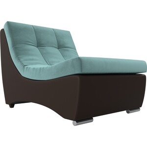Кресло АртМебель Монреаль кресло велюр бирюзовый экокожа коричневый покрывало inspire velvet etna 220x240 см велюр бирюзовый