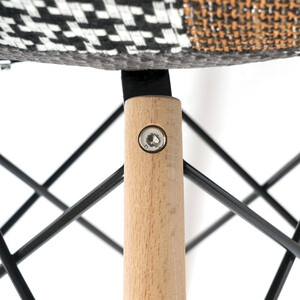 Кресло TetChair Cindy soft(Eames) (mod. 101) дерево береза/металл/мягкое сиденье/ткань мультицвет
