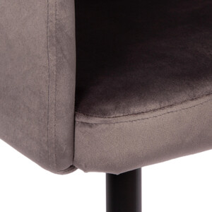 Кресло TetChair La fontain (mod. 004) вельвет/металл серый (HLR 24) / черный