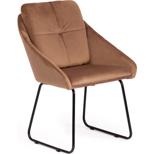 Кресло TetChair Star (mod. CY-1919) вельвет/металл коричневый (HLR11) / черный кресло arsko сламбер орех оранжевый вельвет