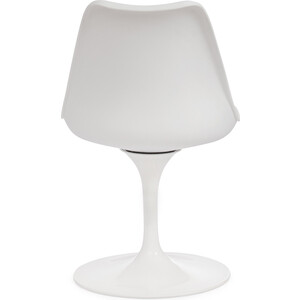 Стул TetChair Tulip fashion chair (mod.109) металл/пластик / PU белый/белый