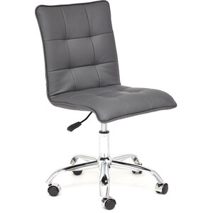 Кресло TetChair Zero кож/зам, металлик 36 офисное кресло для персонала dobrin terry lm 9400 серый велюр mj9 75