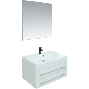 Мебель для ванной Aquanet Верона 75 белый матовый пенал aquanet верона 35 матовый 272431