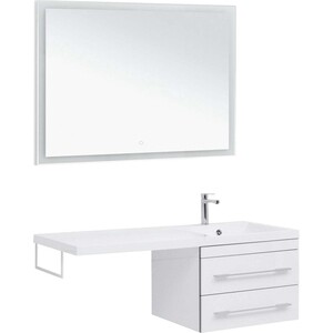 Мебель для ванной Aquanet Верона 120 (58) правая, белая мебель для ванной aquanet токио 130 подвесная правая белая под стиральную машину