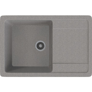 Кухонная мойка Gamma Stone GS-15-09 темно-серый, с сифоном ступень stone gris 33x33 см серый