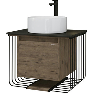 Мебель для ванной Grossman Винтаж 70х50 GR-3013, веллингтон/черный